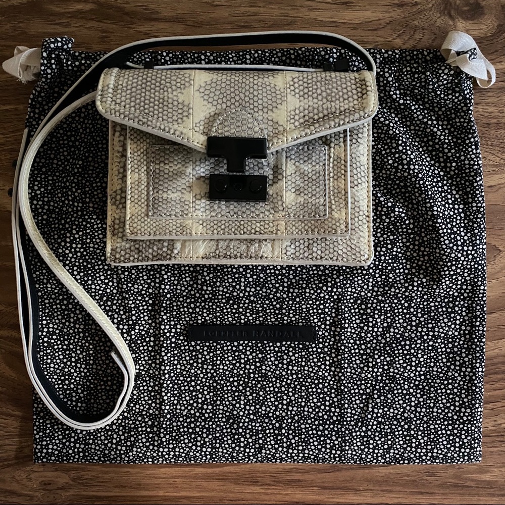 Loeffler Randall Rider Crossbody Bag Python